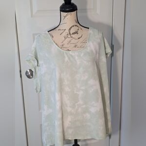 Wonderly Mint Tie-Dye Short Sleeve Tee Size 3X NWT